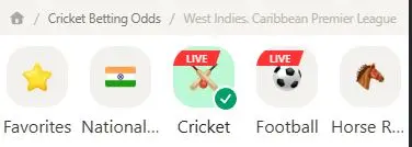 Parimatch cricket sports betting