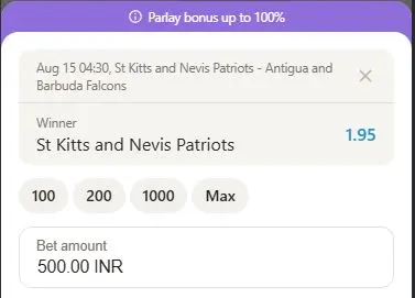 place bet on cricket