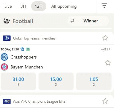 Parimatch football betting