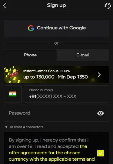 Parimatch casino sign up