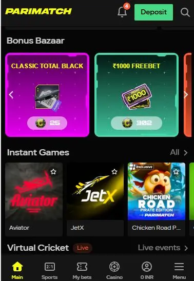 Parimatch online casino